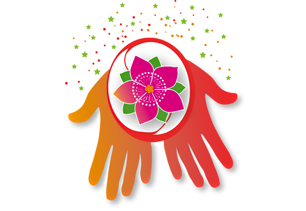 Flower Hands Illustration