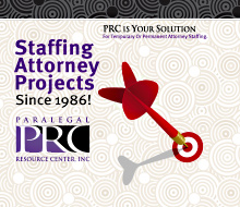 Paralegal Resource Center Staffing Ad