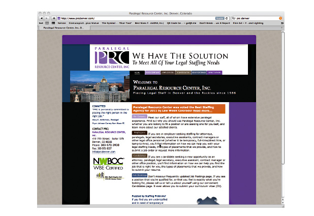 Paralegal Resource Center Website