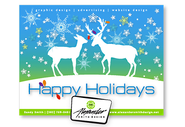 Raindeer Holiday Greeting